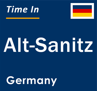 Current local time in Alt-Sanitz, Germany