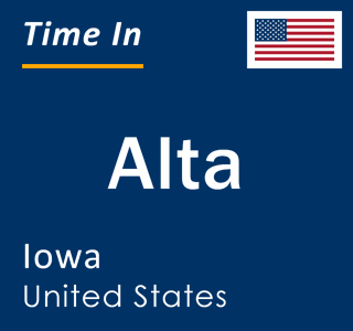 Current local time in Alta, Iowa, United States