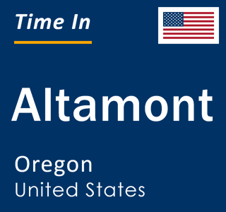 Current local time in Altamont, Oregon, United States