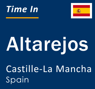 Current local time in Altarejos, Castille-La Mancha, Spain