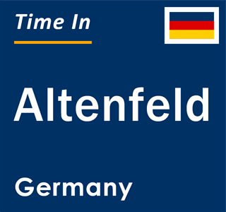 Current local time in Altenfeld, Germany