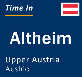 Current local time in Altheim, Upper Austria, Austria