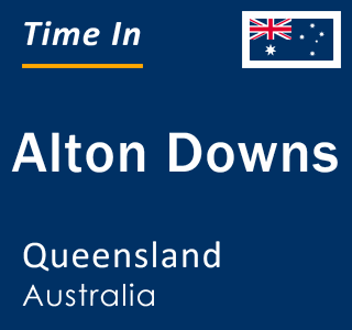 Current local time in Alton Downs, Queensland, Australia