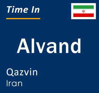 Current local time in Alvand, Qazvin, Iran