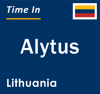 Current local time in Alytus, Lithuania
