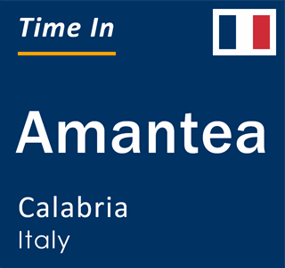 Current local time in Amantea, Calabria, Italy