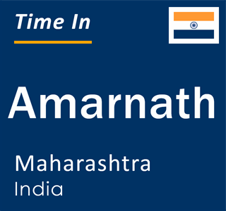 Current local time in Amarnath, Maharashtra, India
