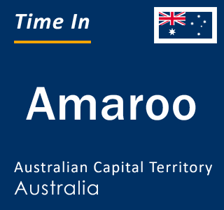 Current local time in Amaroo, Australian Capital Territory, Australia