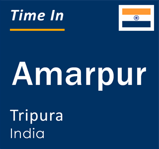 Current local time in Amarpur, Tripura, India