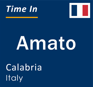 Current local time in Amato, Calabria, Italy