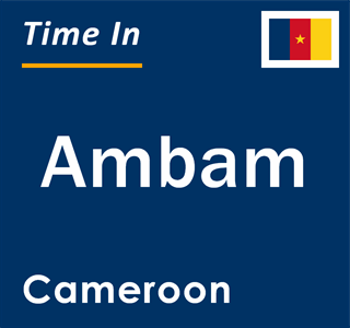 Current local time in Ambam, Cameroon
