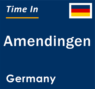 Current local time in Amendingen, Germany