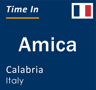 Current local time in Amica, Calabria, Italy