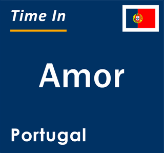 Current local time in Amor, Portugal