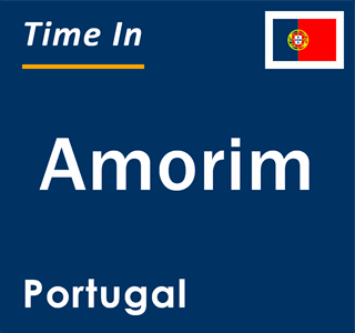 Current local time in Amorim, Portugal