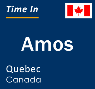 Current local time in Amos, Quebec, Canada