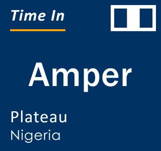 Current local time in Amper, Plateau, Nigeria