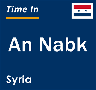 Current local time in An Nabk, Syria