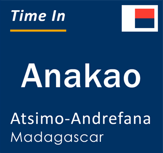 Current time in Anakao, Atsimo-Andrefana, Madagascar