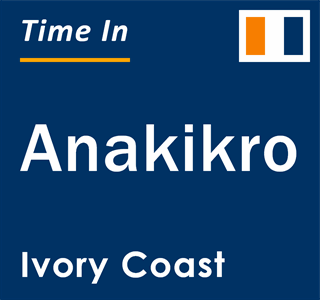 Current local time in Anakikro, Ivory Coast