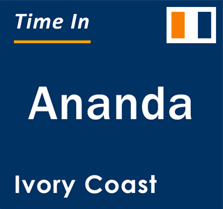 Current local time in Ananda, Ivory Coast