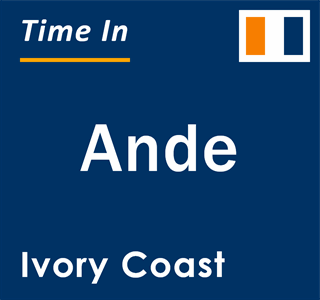 Current local time in Ande, Ivory Coast