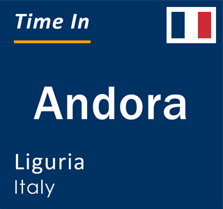 Current time in Andora, Liguria, Italy