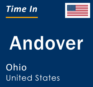 Current local time in Andover, Ohio, United States