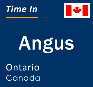 Current local time in Angus, Ontario, Canada