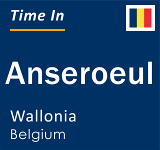 Current local time in Anseroeul, Wallonia, Belgium