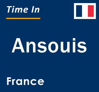 Current local time in Ansouis, France