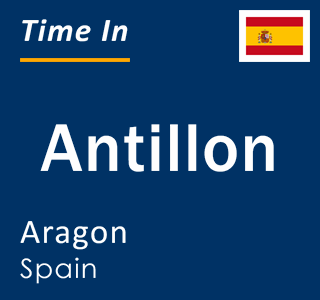 Current local time in Antillon, Aragon, Spain