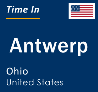 Current local time in Antwerp, Ohio, United States