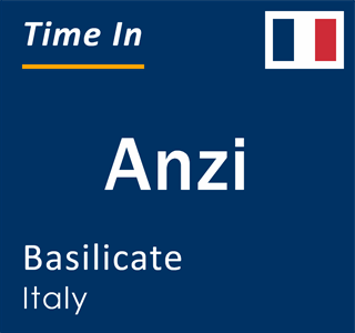 Current local time in Anzi, Basilicate, Italy