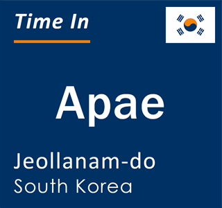 Current local time in Apae, Jeollanam-do, South Korea