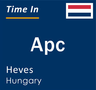Current local time in Apc, Heves, Hungary
