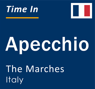 Current local time in Apecchio, The Marches, Italy