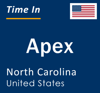 Current local time in Apex, North Carolina, United States