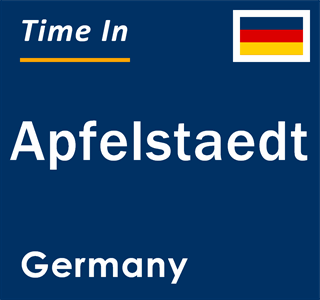 Current local time in Apfelstaedt, Germany