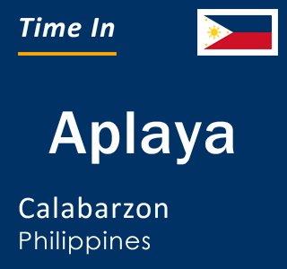 Current local time in Aplaya, Calabarzon, Philippines