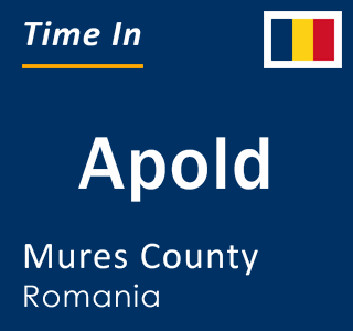 Current local time in Apold, Mures County, Romania