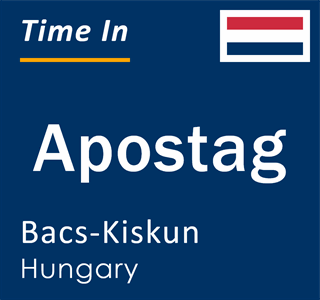 Current local time in Apostag, Bacs-Kiskun, Hungary