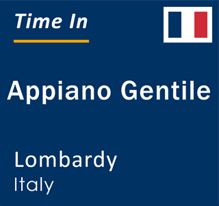 Current local time in Appiano Gentile, Lombardy, Italy