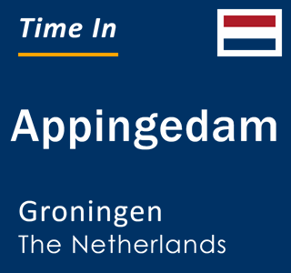 Current local time in Appingedam, Groningen, The Netherlands