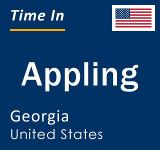 Current local time in Appling, Georgia, United States