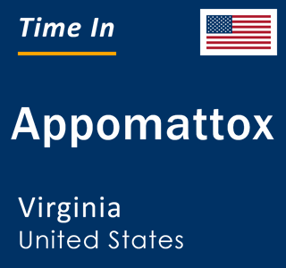 Current local time in Appomattox, Virginia, United States