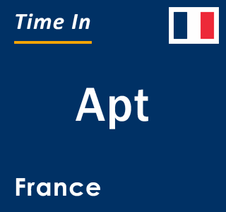 Current local time in Apt, France