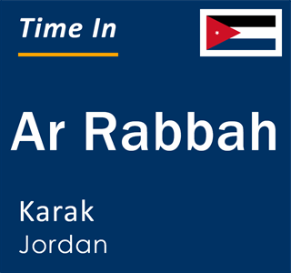 Current time in Ar Rabbah, Karak, Jordan