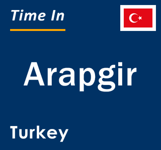 Current local time in Arapgir, Turkey