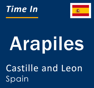 Current local time in Arapiles, Castille and Leon, Spain